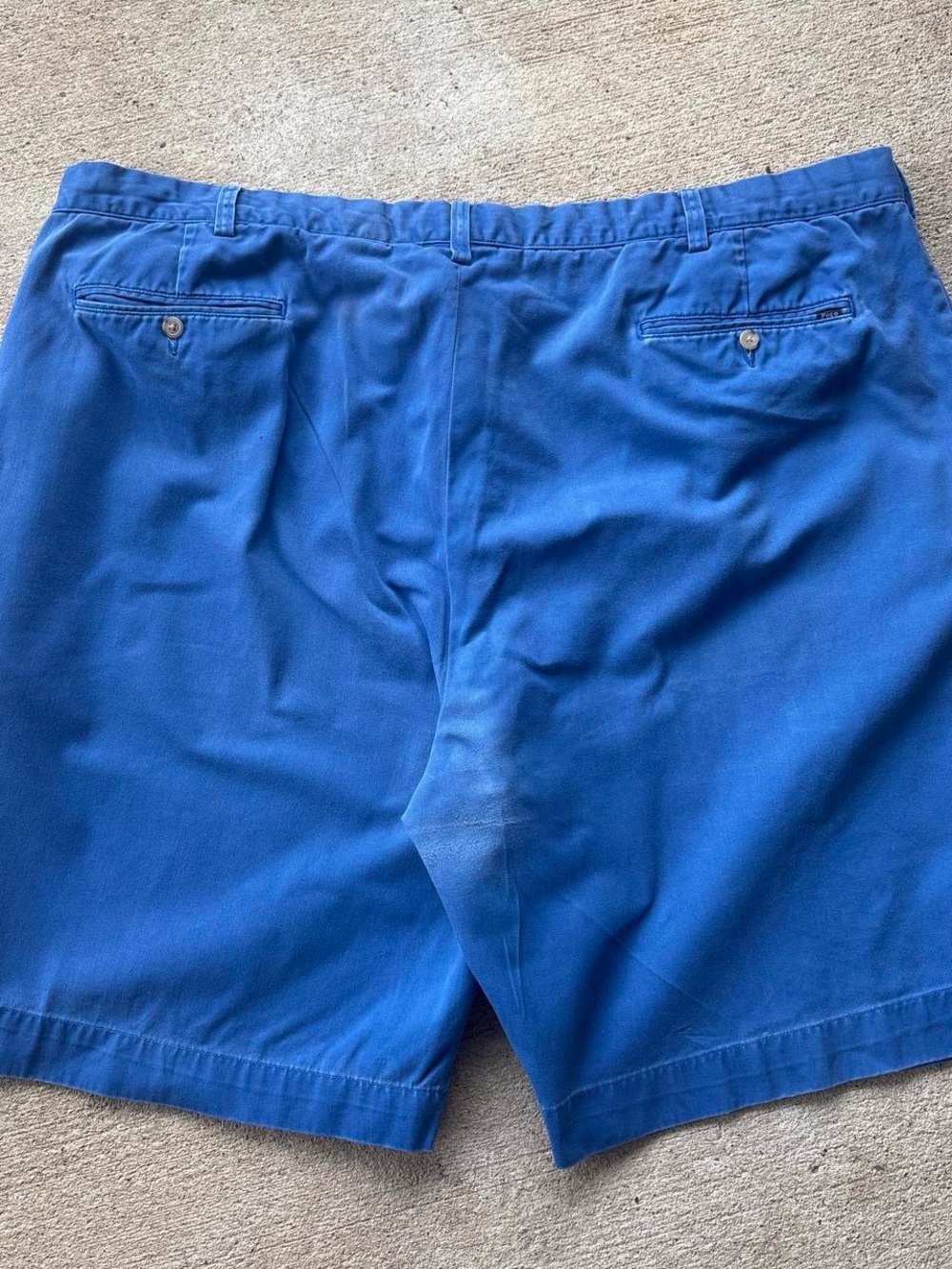 Polo Ralph Lauren Men's Chino Blue Shorts Classic Fit  48b 46x9.5 Cotton